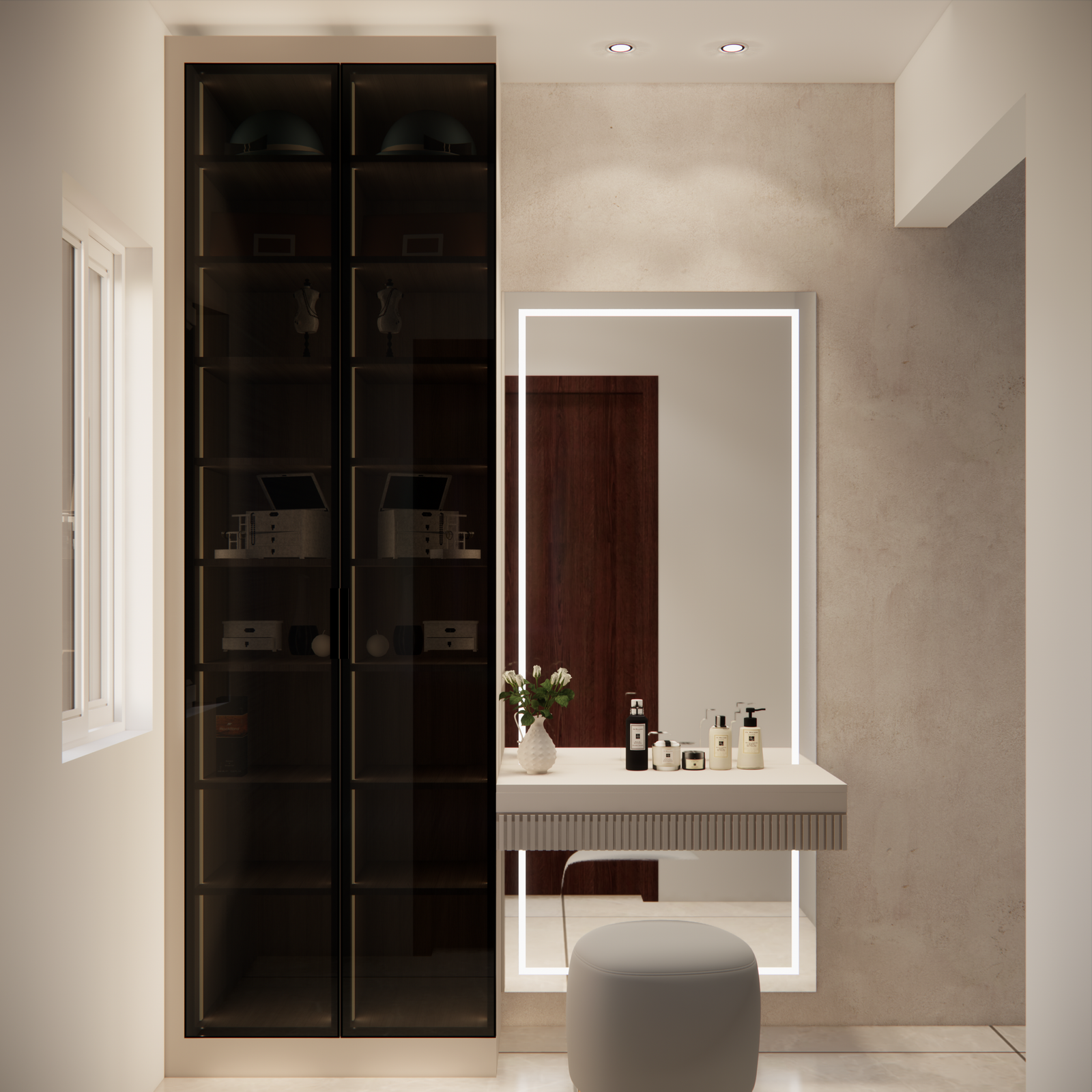 Dresser with Side Storage