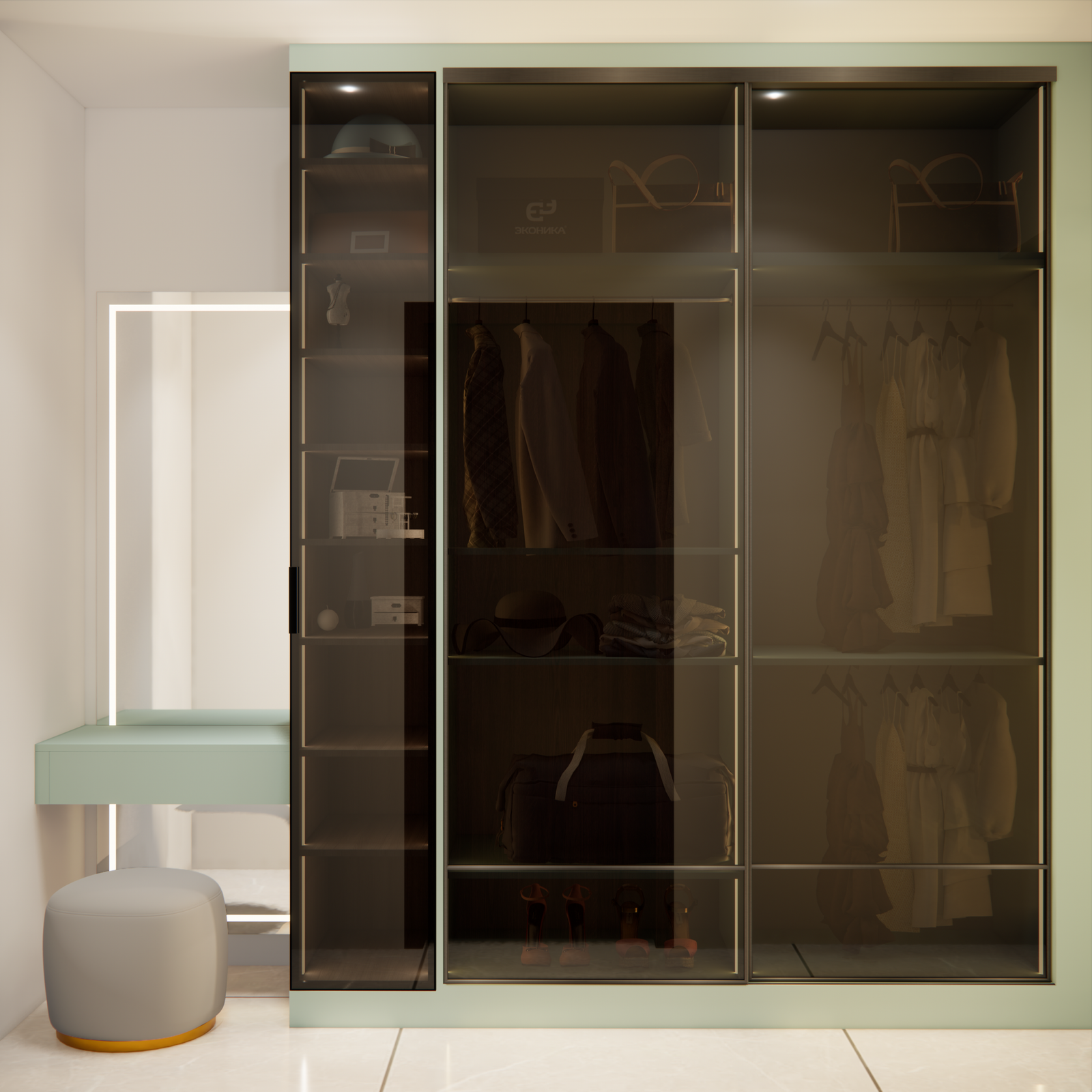 Dresser with Wardrobe