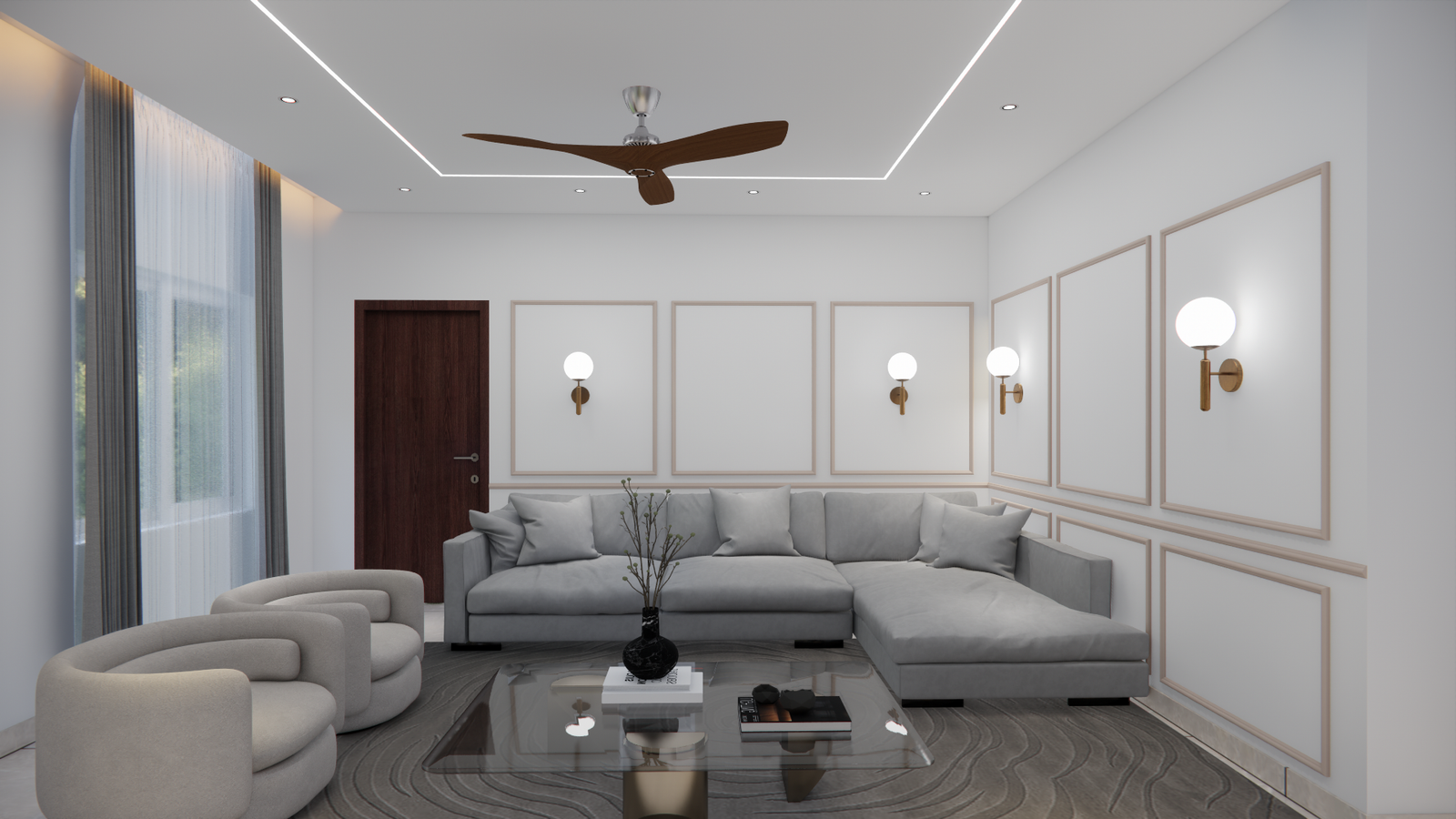 Sofa Back Wall Design Wooden Bedding