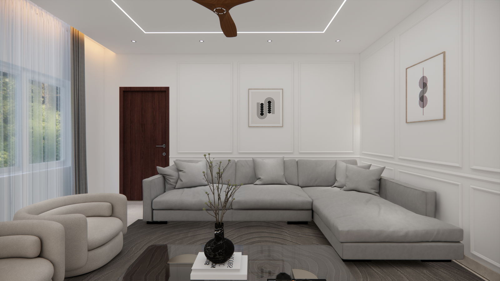 Sofa Back Wall Design